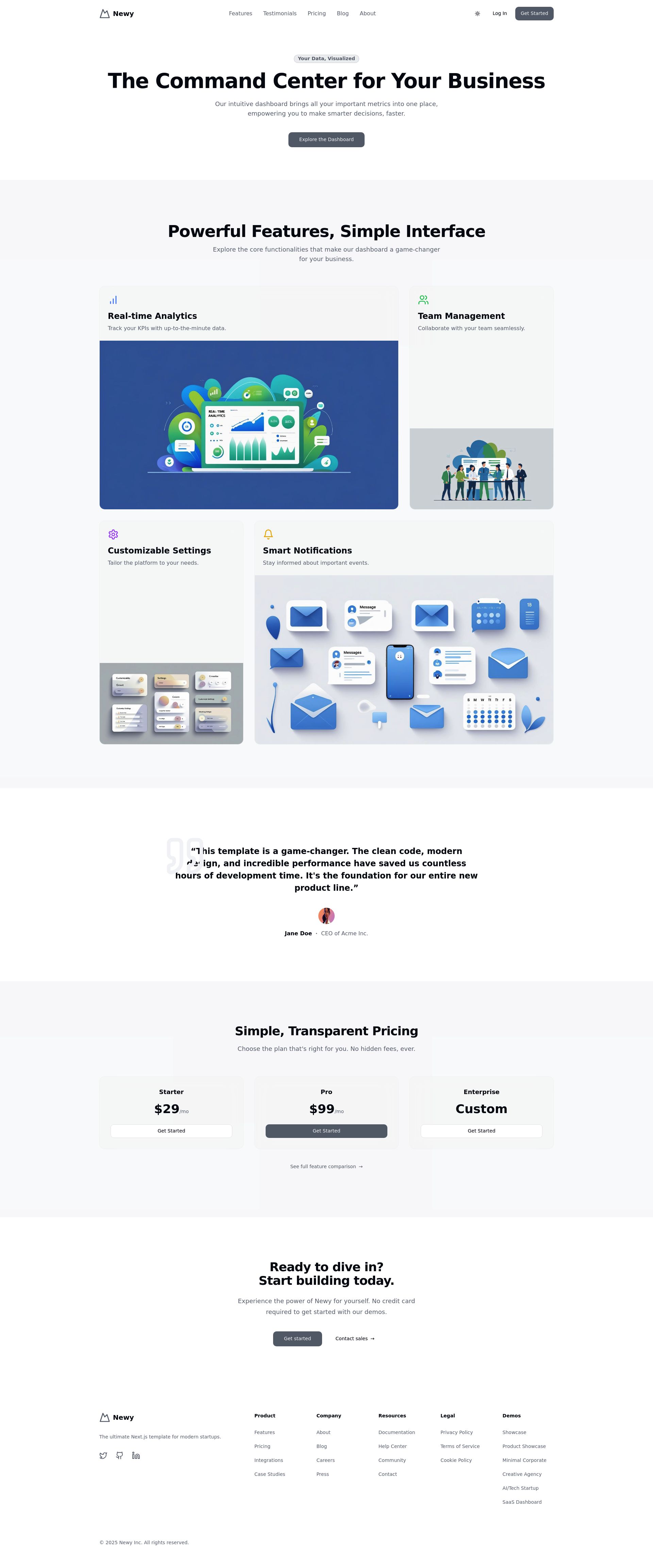SaaS Dashboard Preview